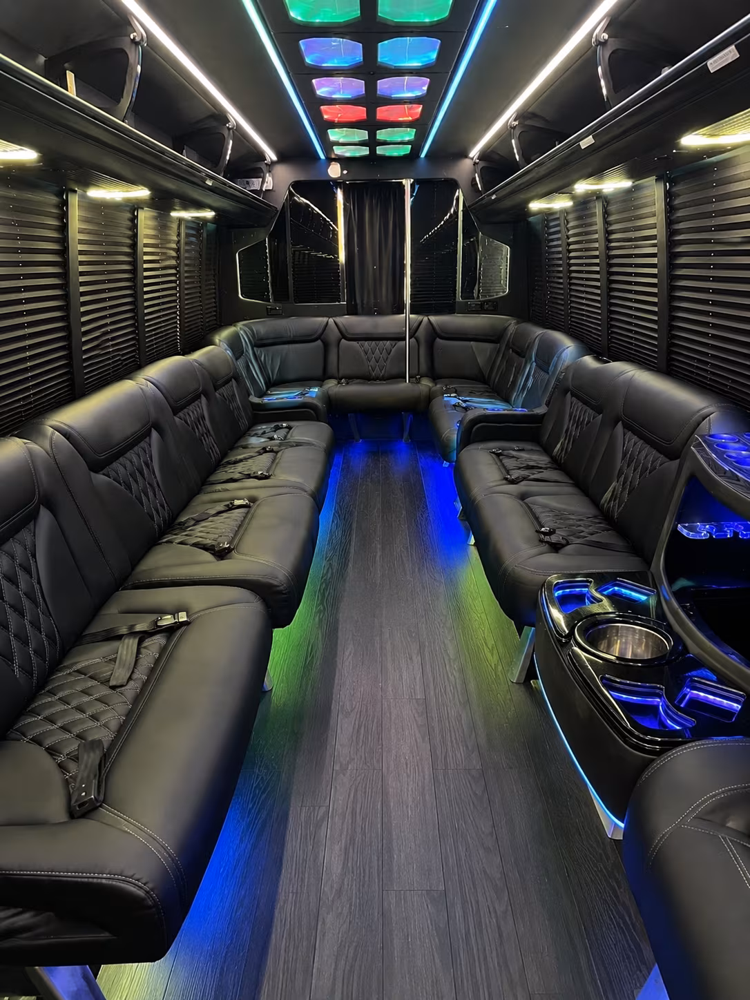 vallejo 20 passenger party bus interior