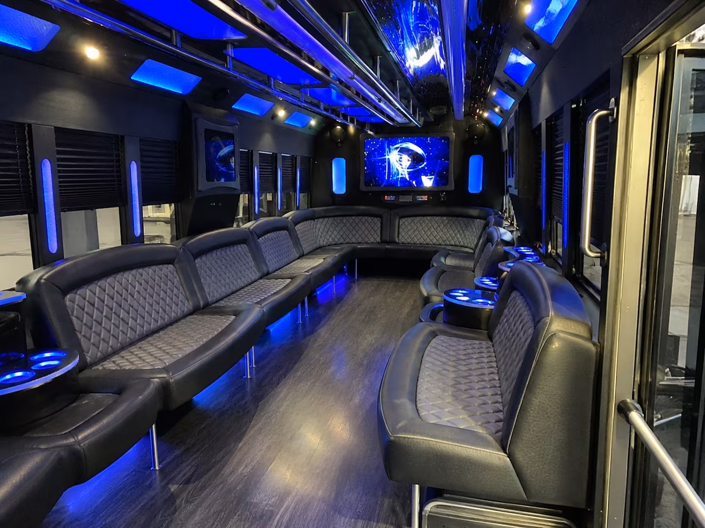 vallejo 28 passenger party bus interior