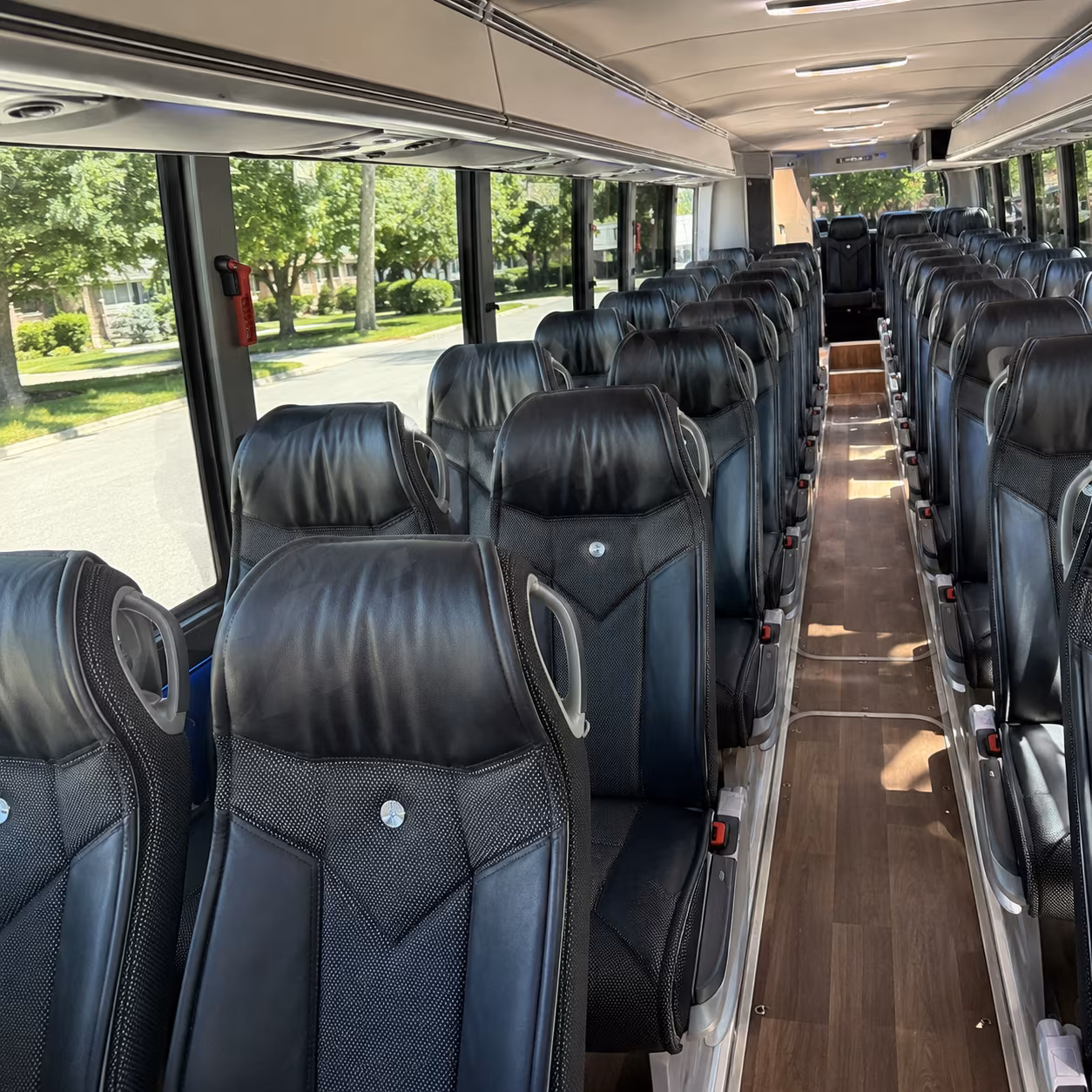 vallejo 40 passenger charter bus inside