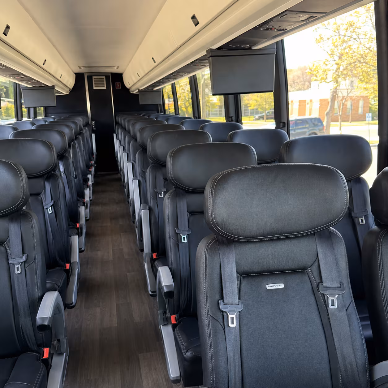 vallejo 45 passenger charter bus inside