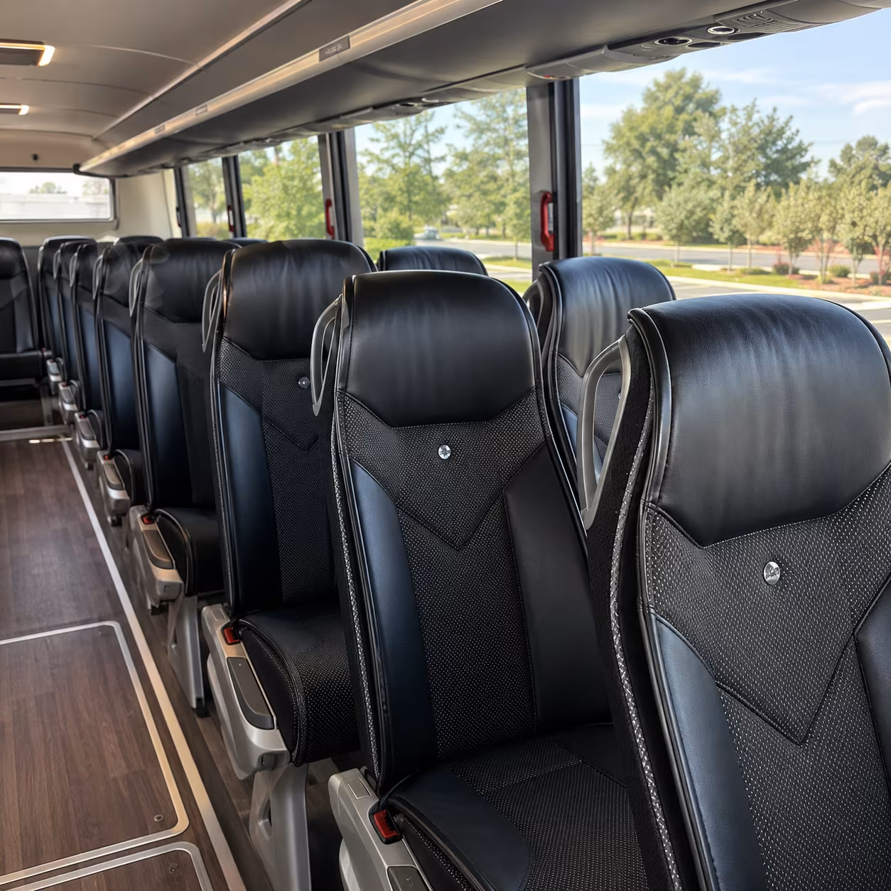 vallejo 45 passenger charter bus interior