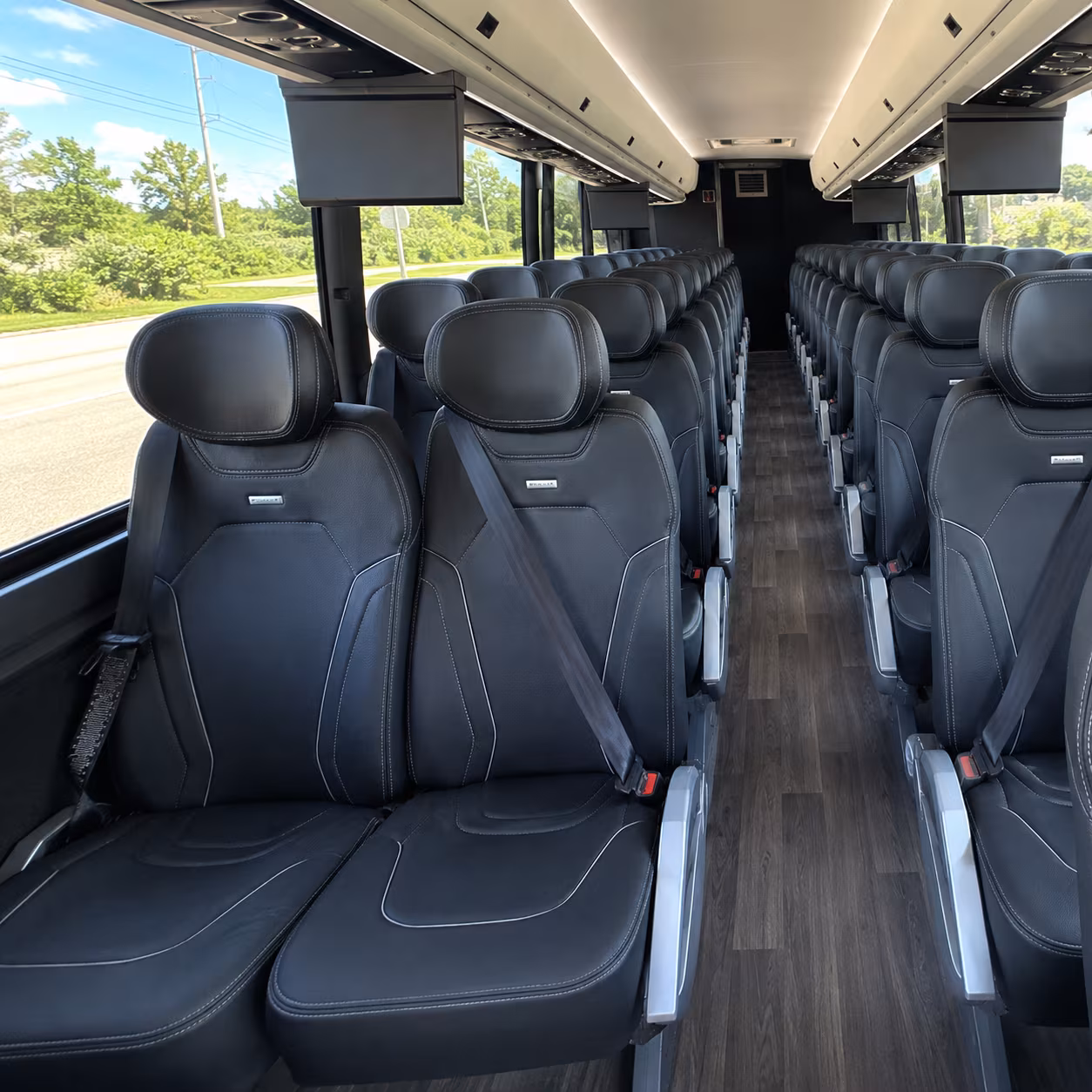 vallejo 47 passenger charter bus inside