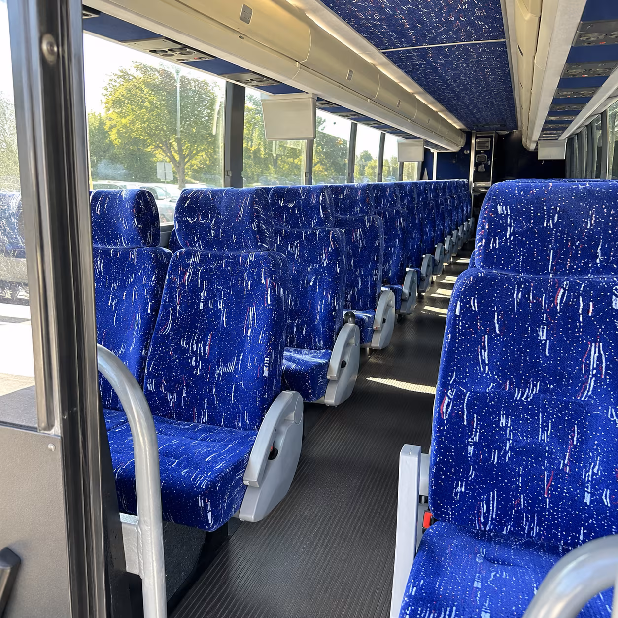 vallejo 50 passenger charter bus inside